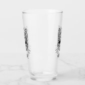 お名前のシュガーキャットスカル猫 タンブラーグラス (左)