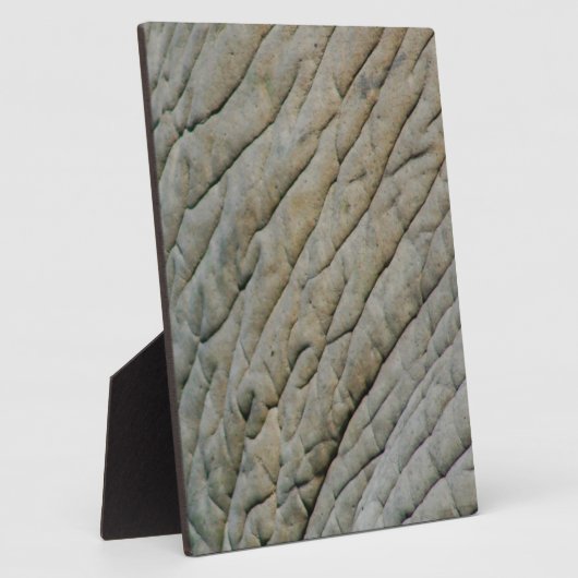 お名前のパーソナライズされたゾウの皮 フォトプラーク (側面)