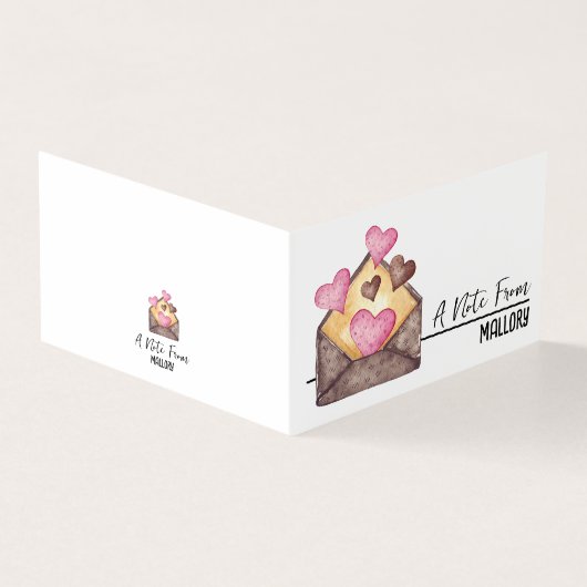 お名前のミニランチボパーソナライズされたックカード 名刺 (外部)