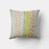 お名前のモノグラム シャビーなバラのサビれた木の家の装飾 クッション (裏面)