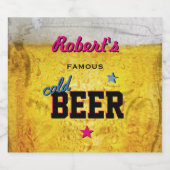 お名前の付いたビールラベル ビールラベル (シングルラベル)