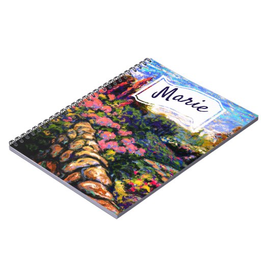 お名前の付いた美しいオムニソーナルガーデン ノートブック (左側)