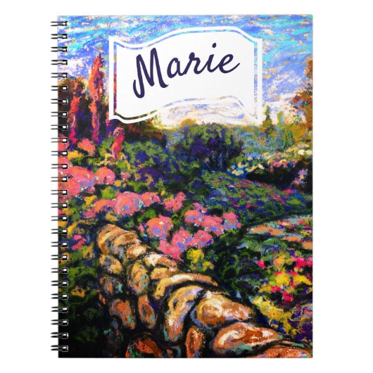 お名前の付いた美しいオムニソーナルガーデン ノートブック (正面)