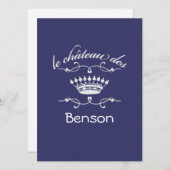 お名前の城 招待状 (正面/裏面)