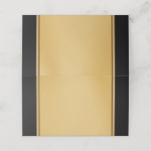 お名前の黒と金ゴールド空白のの配置カード プレイスカード (外部開封)