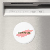 お名前はこちらカスタマイズ、3"マグネットバッジ名タグ マグネット (インサイチュ (食洗機))