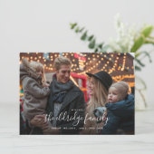 お名前はこちらフォトホリデーカード シーズンカード (スタンド正面)