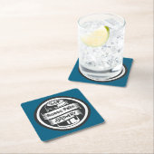 お名前はこちらロゴブルワリーテーマ スクエアペーパーコースター (インサイチュ)