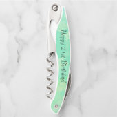 お名前はこちら誕生日おめでとう ソムリエナイフ (正面)