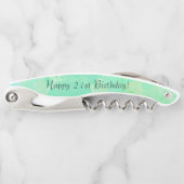 お名前はこちら誕生日おめでとう ソムリエナイフ (正面)