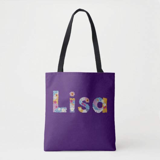 お名前はアートフローラで/ Lisa Tote Bag トートバッグ (正面)