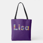 お名前はアートフローラで/ Lisa Tote Bag トートバッグ (裏面)