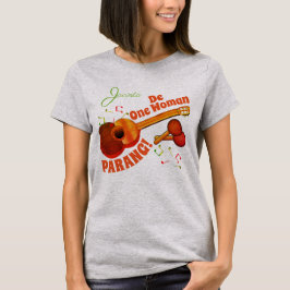 （お名前は任意） 1人の女性パラン Tシャツ