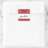 お名前は？ スクエアシール (バッグ)