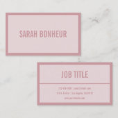 お名前または事業名 | ローズブラッシュ v2 名刺 (正面/裏面)