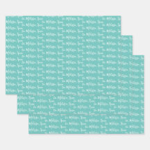 お名前まモダンでミントグリーンラップ