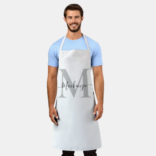 お名前やイニシャルをカスタマイズ!写真、色も自由自在⭐️ このテンプレートをあなたの作品でパーソナラ エプロン (着用した状態)