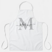 お名前やイニシャルをカスタマイズ!写真、色も自由自在⭐️ このテンプレートをあなたの作品でパーソナラ エプロン (正面)