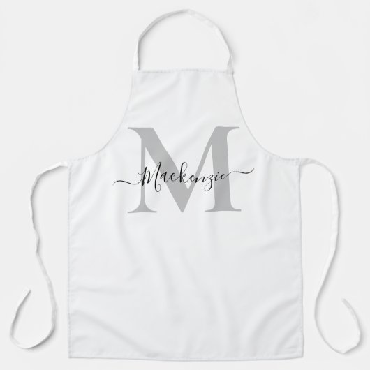お名前やイニシャルをカスタマイズ!写真、色も自由自在⭐️ このテンプレートをあなたの作品でパーソナラ エプロン (正面)