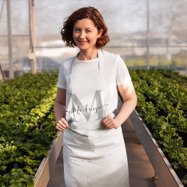 お名前やイニシャルをカスタマイズ！写真、色も自由自在⭐️ このテンプレートをあなたの作品でパーソナラ エプロン