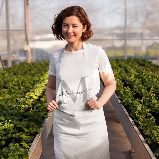 お名前やイニシャルをカスタマイズ！写真、色も自由自在⭐️ このテンプレートをあなたの作品でパーソナラ エプロン