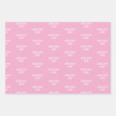 お名前やロゴを入れたオーダーメイド ビジネス オフィス ラッピングペーパーシート (正面3)