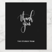 お名前を付けたワイカスタマイズンラベルに感謝 ワインラベル (シングルラベル)