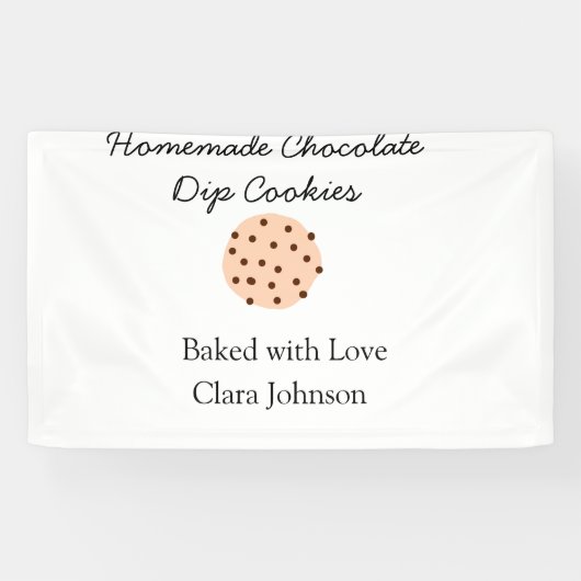 お名前を入れたオリジナルクッキーに追加テキスト 横断幕 (横)