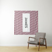 お名前を赤い消防車にカスタマイズ タペストリー (インサイチュ(横))