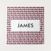 お名前を赤い消防車にカスタマイズ タペストリー (正面)