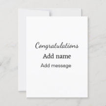 お名前を追加したシンプルな卒業メッセージ