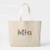 お名前アートフローラ/ Mia ラージトートバッグ (裏面)
