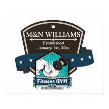 お名前カスタマイズフィットネスジムのロゴ