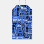 お名前カスタマイズ可能な色のギフト持ち帰りラベル ギフトタグ (正面)