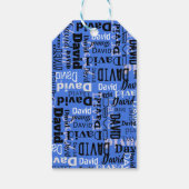 お名前カスタマイズ可能な色のギフト持ち帰りラベル ギフトタグ (裏面)