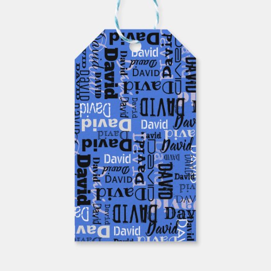 お名前カスタマイズ可能な色のギフト持ち帰りラベル ギフトタグ (裏面)