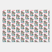 お名前カスタムクリスマス ラッピングペーパーシート (正面3)