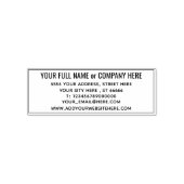 お名前カスタムWebサイトのEメールアドレスのスタンプ セルフインキングスタンプ (デザイン)