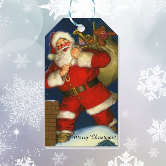 お名前サンタの10ビッグクリスマス·ホリデー ギフトタグ