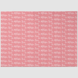 お名前ティッシュペーパー – ピンク 薄葉紙