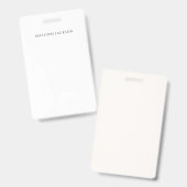 お名前デザインシンプルモノクロ バッジ (正面＆裏面)
