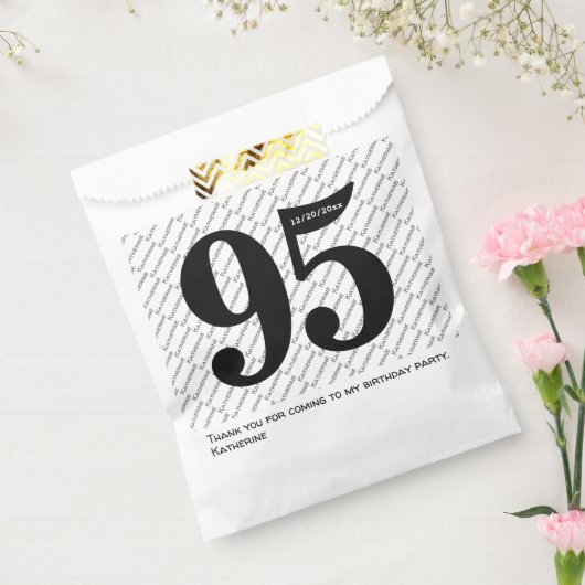 お名前パターはっきりしたン黒番95年番号日 フェイバーバッグ (封をした状態)