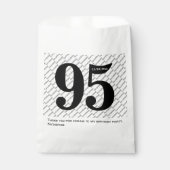 お名前パターはっきりしたン黒番95年番号日 フェイバーバッグ (正面)