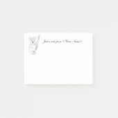 お名前パーソナライズされたかわいい水彩小荒里 ポストイット (正面)