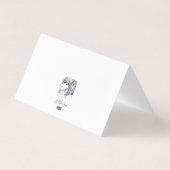 お名前パーソナライズされた付き弁当箱メモ 名刺 (裏面)