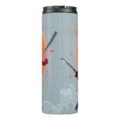 お名前パーソナライズされた忍者ボーイサーマルタンブラー タンブラー (裏面)