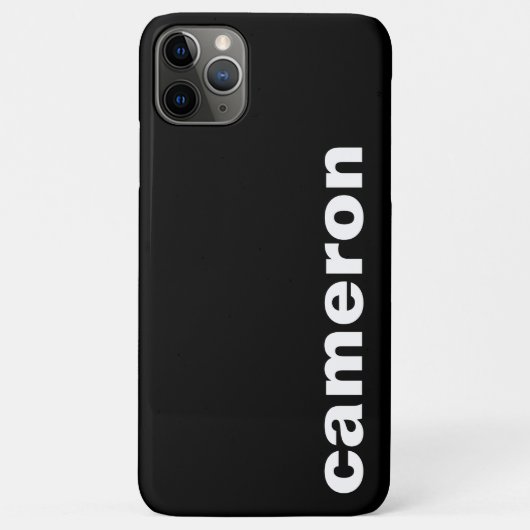 お名前モダン黒 Case-Mate iPhoneケース (裏面)