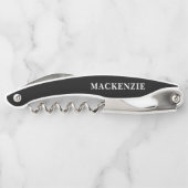 お名前ユニークを追加するパーソナライズされた ソムリエナイフ (裏面)