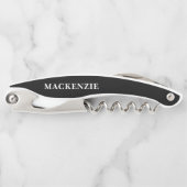 お名前ユニークを追加するパーソナライズされた ソムリエナイフ (正面)