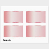 お名前ロゴ テキスト ラベル ローズゴールド テンプレートを追加 (シート)